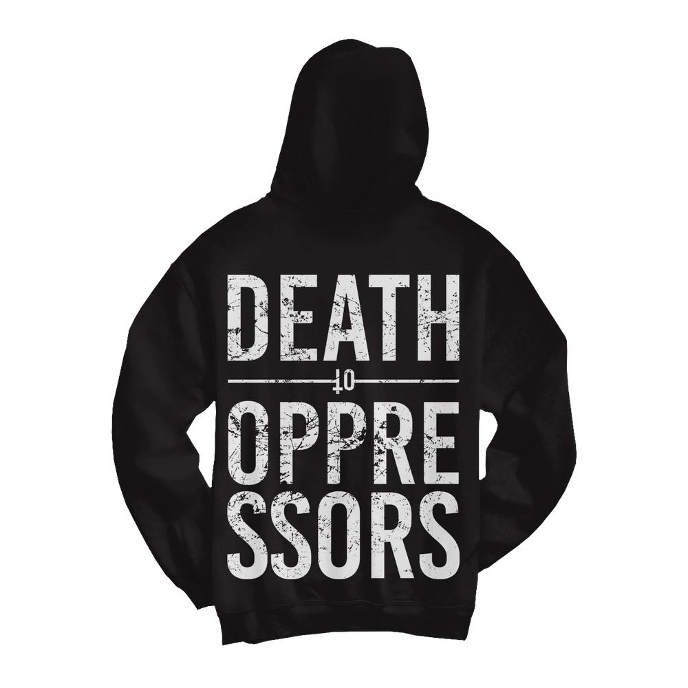 GET THE SHOT "Death To Oppressors" Black Hooded Sweatshirt